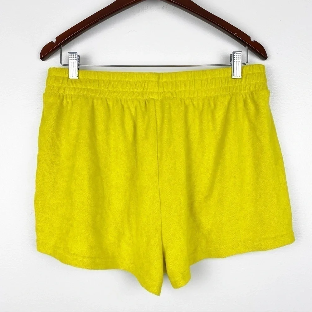 Aerie Offline Summer Lights Terry Shorts High Rise Yellow Size L NWT - Picture 4 of 6